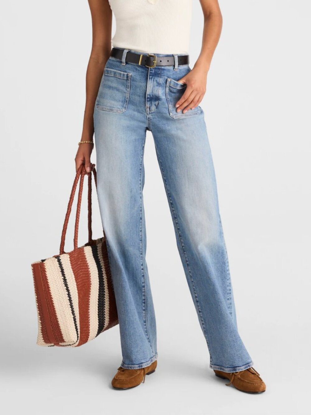 Madewell Curvy Emmet Wide-Leg Jeans